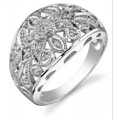 Díszes eljegyzési gyűrű